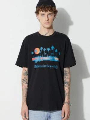 Billionaire Boys Club t-shirt bawełniany kolor czarny z nadrukiem