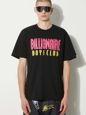 Billionaire Boys Club t-shirt bawełniany Straight Logo męski kolor czarny z nadrukiem B24243