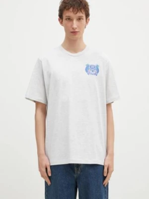 Billionaire Boys Club t-shirt bawełniany Tropical Crest męski kolor szary z nadrukiem B24461