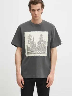 Billionaire Boys Club t-shirt bawełniany Wilderness T-shirt męski kolor szary z nadrukiem B25159