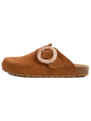 billowy Skórzane chodaki w kolorze jasnobrązowym rozmiar: 37