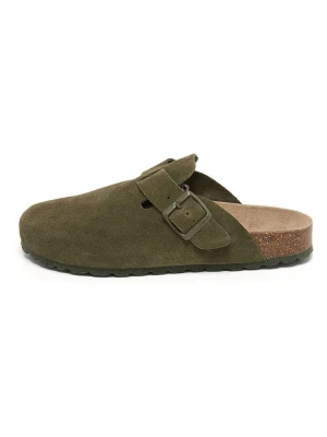 billowy Skórzane chodaki w kolorze khaki rozmiar: 40