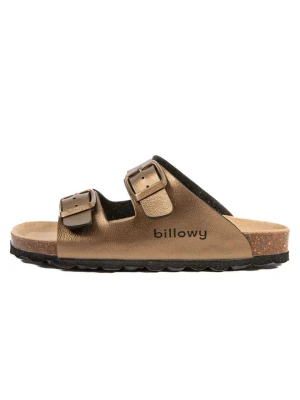 billowy Skórzane klapki w kolorze brązowym rozmiar: 33