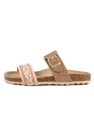 billowy Skórzane klapki w kolorze brązowym rozmiar: 37