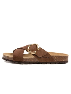 billowy Skórzane klapki w kolorze brązowym rozmiar: 37