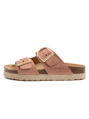 billowy Skórzane klapki w kolorze jasnoróżowym rozmiar: 37