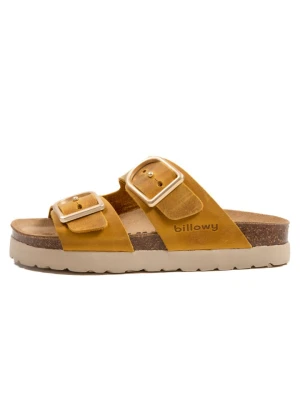 billowy Skórzane klapki w kolorze żółtym rozmiar: 41