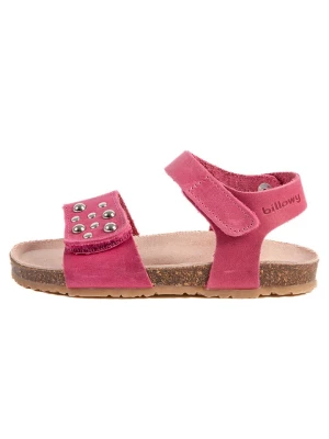 billowy Skórzane sandały "Rosso" w kolorze różowym rozmiar: 25