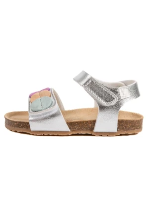 billowy Skórzane sandały "Rosso" w kolorze srebrnym rozmiar: 23