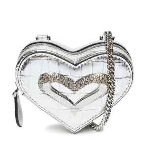 Bilonówka PINKO Heart Pills Holder . AI 24-25 PCPL 103835 A1W5 Srebrny