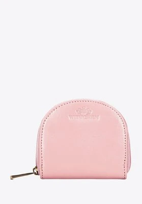 Bilonówka ze skóry na suwak różowa Wittchen