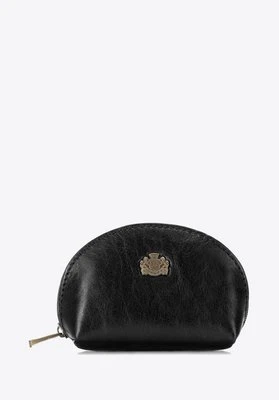 Bilonówka ze skóry półokrągła czarna Wittchen