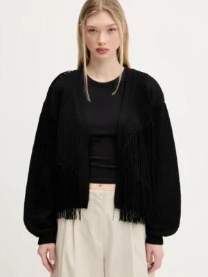 Bimba Y Lola kardigan damski kolor czarny ciepły 251BR7310.10000