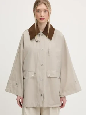Bimba Y Lola kurtka kolor beżowy przejściowa oversize 251BR0417.10001