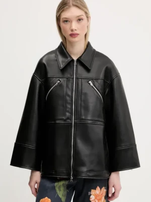 Bimba Y Lola kurtka kolor czarny przejściowa oversize 251BR0461.10000