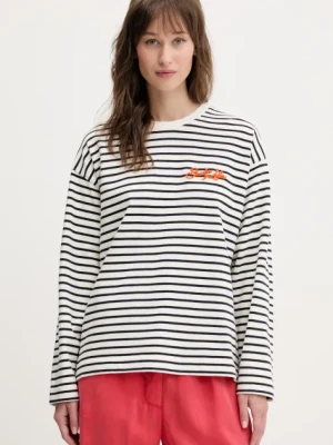 Bimba Y Lola longsleeve bawełniany kolor beżowy 242BR7420.10420