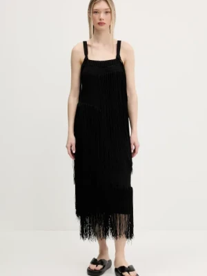 Bimba Y Lola sukienka kolor czarny midi prosta 251BR9010.10000
