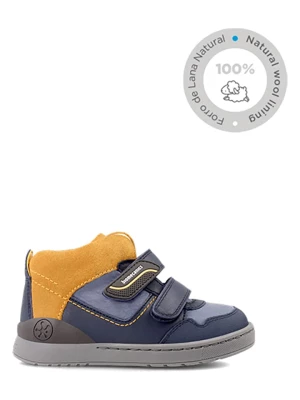 Biomecanics Skórzane sneakersy w kolorze niebiesko-żółtym rozmiar: 28