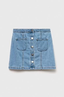 Birba&Trybeyond spódnica jeansowa dziecięca kolor niebieski mini rozkloszowana