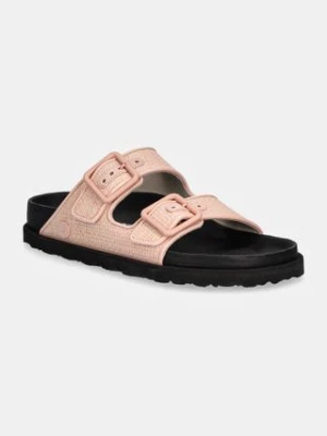 Birkenstock 1774 klapki Arizona Raffia Luxe damskie kolor różowy 1028845