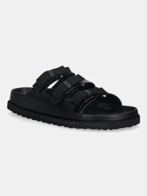 Birkenstock 1774 klapki skórzane Florida NL damskie kolor czarny 1031937