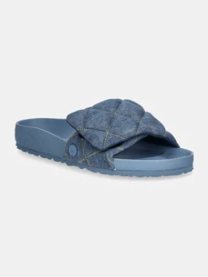 Birkenstock 1774 klapki Sylt Stone Washed Denim damskie kolor niebieski 1028693