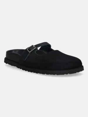 Birkenstock 1774 klapki zamszowe Maria LEVE damskie kolor czarny 1031993