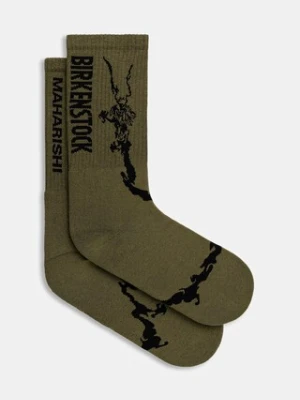 Birkenstock 1774 skarpetki x Maharishi Tabi Sports kolor zielony 1030770