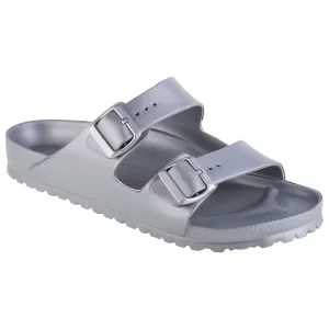 Birkenstock Arizona 1003490, Męskie, Srebrne, klapki, syntetyk, rozmiar: 41