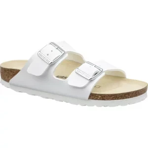 Birkenstock Arizona 51733, Damskie, Białe, klapki, skóra licowa, rozmiar: 40