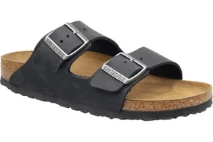 Birkenstock Arizona 552113, Damskie, Czarne, klapki, skóra licowa, rozmiar: 36