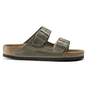 BIRKENSTOCK ARIZONA FL WB FADED Klapki męskie khaki Zielony
