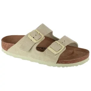 Birkenstock Arizona LEVE 1026831, Unisex, Zielone, klapki, skóra zamszowa, rozmiar: 36