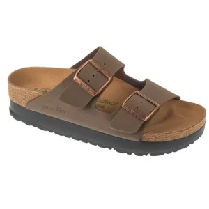 Birkenstock Arizona Platform Flex BFBC 1027417, Damskie, Brązowe, klapki, Birko-Flor, rozmiar: 37
