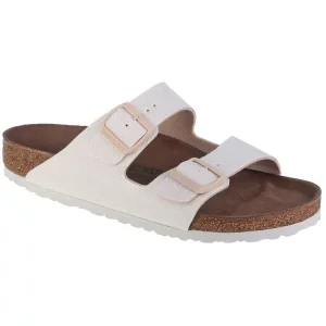 Birkenstock Arizona Vegan TEX 1022291, Unisex, Białe, klapki, tkanina, rozmiar: 44
