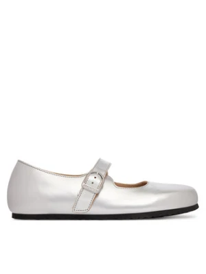 Birkenstock Baleriny Santa Clarita 1030679 Srebrny
