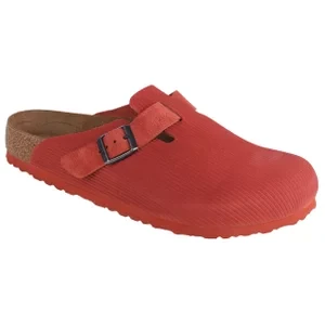 Zdjęcie produktu Birkenstock Boston 1025645, Unisex, Bordowe, klapki, skóra zamszowa, rozmiar: 39