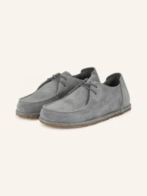 Birkenstock Botki Zamszowe Utti Lace grau