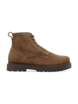 Birkenstock buty zamszowe Highwood Lace Mid M męskie kolor brązowy 1030965
