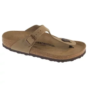 Birkenstock Gizeh LEOI 943811, Unisex, Brązowe, japonki, Birko-Flor, rozmiar: 37