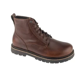 Birkenstock Highwood Lace Mid 1030757, Męskie, Brązowe, trapery, skóra licowa, rozmiar: 41