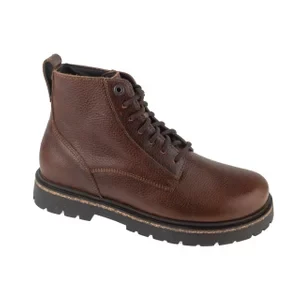 Birkenstock Highwood Lace Mid W 1030784, Damskie, Brązowe, trapery, skóra licowa, rozmiar: 37