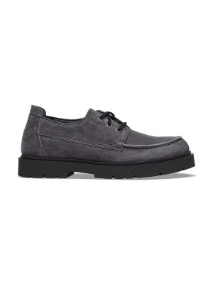 Birkenstock Highwood Moc Lace Suede Leather półbuty zamszowe