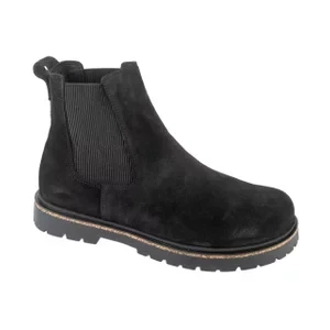Birkenstock Highwood Slip On 1028138, Męskie, Czarne, sztyblety, skóra welurowa, rozmiar: 41