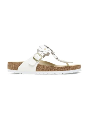 Birkenstock japonki damskie skórzane Gizeh biały