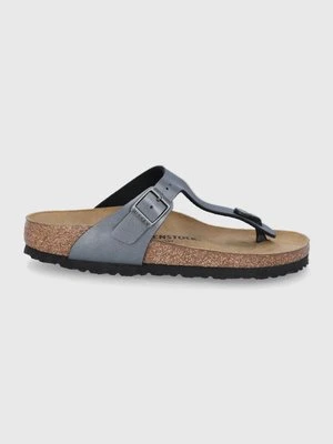 Birkenstock Japonki Gizeh 1021457 damskie kolor szary na płaskim obcasie