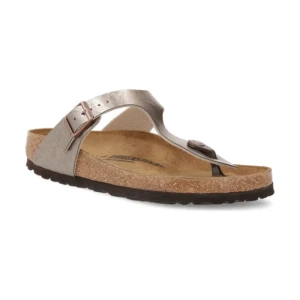 Birkenstock Japonki Gizeh BF | z dodatkiem skóry | regular fit