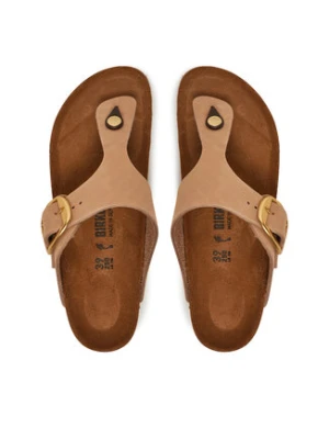 Birkenstock Japonki Gizeh Big Buckle LENB 1024007 Beżowy
