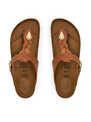 Birkenstock Japonki Gizeh Braided 1021336 Brązowy