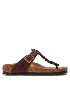 Birkenstock Japonki Gizeh Braided Leoi 1027930 Bordowy